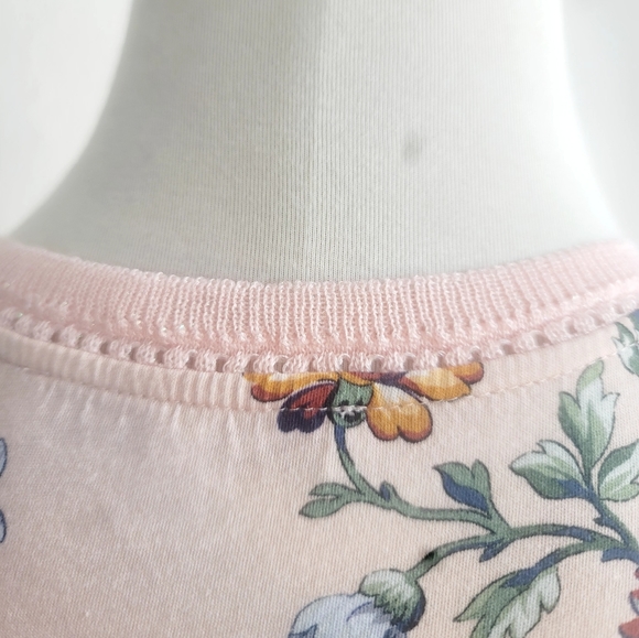 GERARD DAREL VALORA FLORAL-PRINT KNITTED V-NECK SHORT SLEEVE WOMEN'S SIZE MEDIUM - Picture 10 of 16